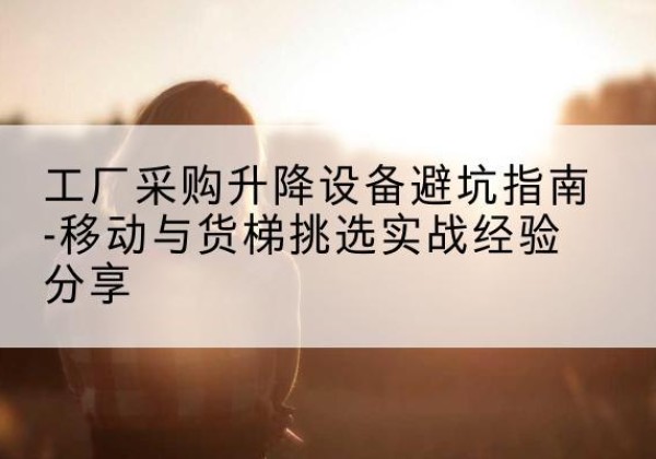 汶川移动式升降机怎么选-工厂采购升降设备避坑指南-移动与货梯挑选实战经验分享